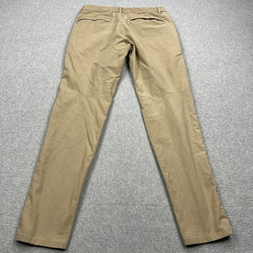 Lululemon Commission Pant Slim Men's 32 Khaki Earth Dye Chino Performance M5ACNS - Picture 8 of 10